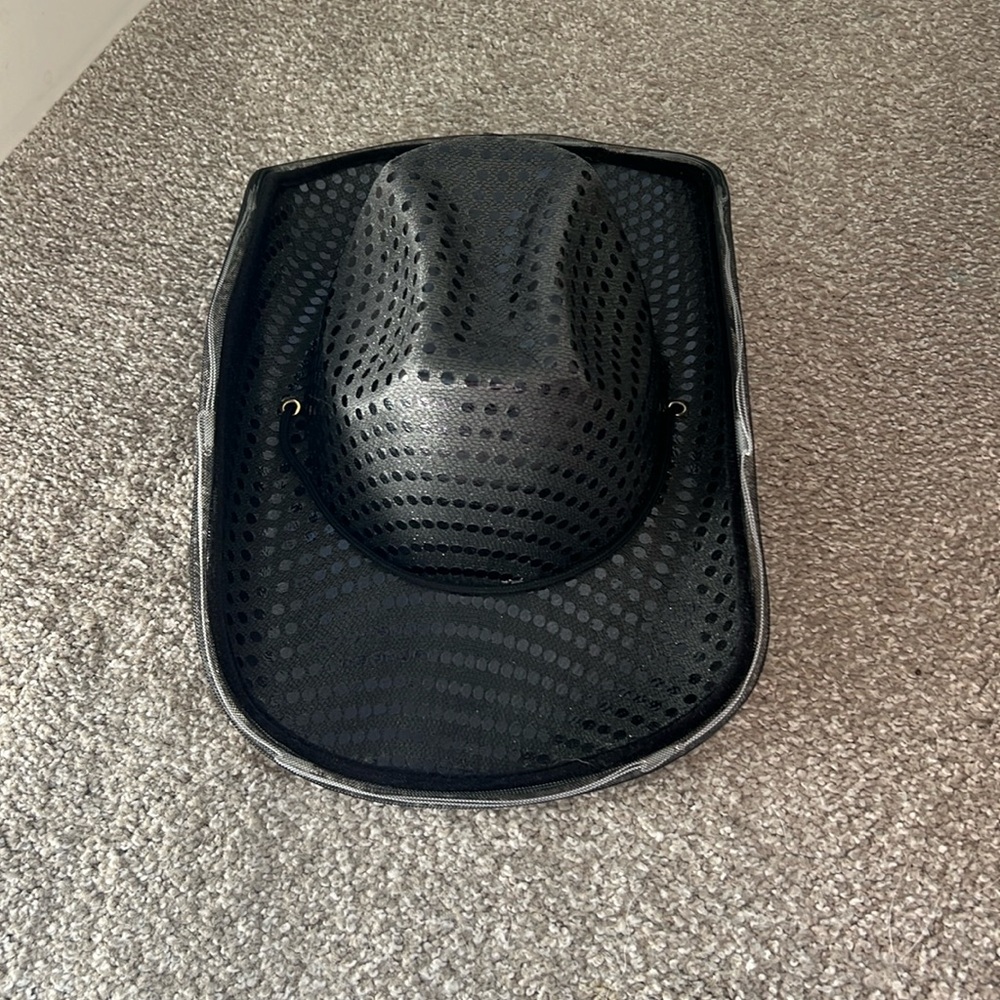 Black Light-Up Cowboy hat.